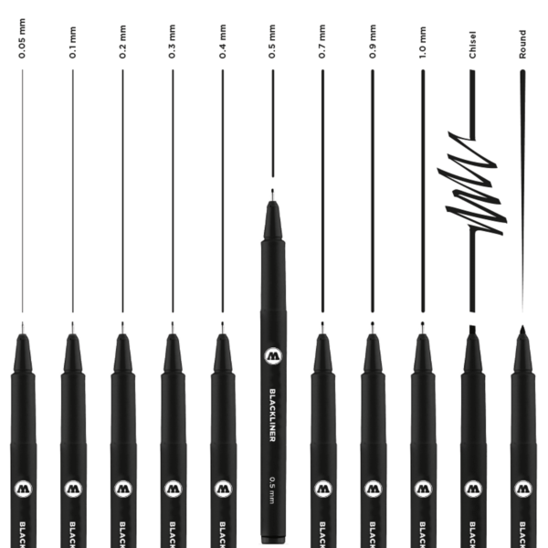 Tiralineas Blackliner Molotow - Imagen 2