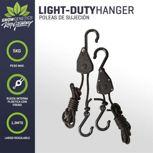 Poleas Lighthanger 5KG, Grow Genetics