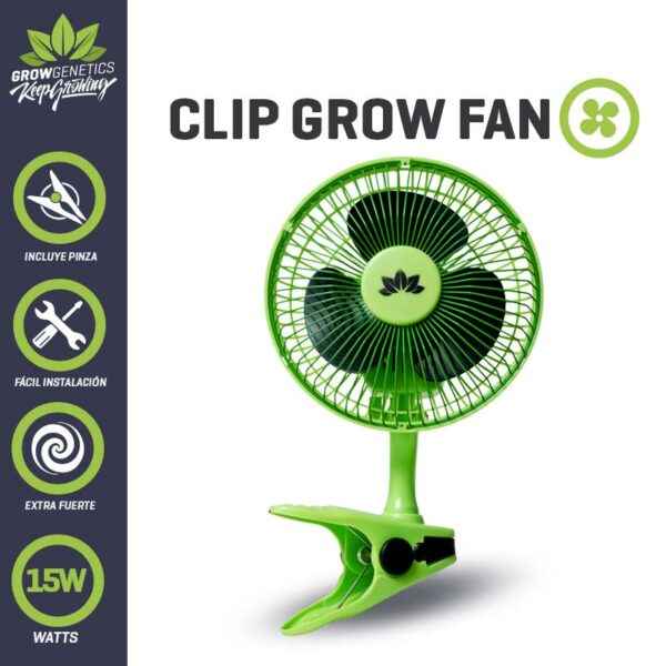 Ventilador Pinza 15W , Grow Genetics